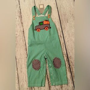2T LiL Cactus longall truck with pumpkin NWT green with white stripes